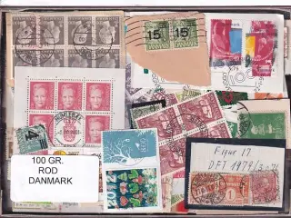 Danmark 100 g. ROD. - Hjemkommet  12 - 3 - 2024