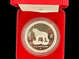 2 Dollars 2008-Year of the Tiger 2 Oz silver Proof
