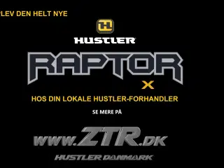 Hustler Raptor X 42 og X 54 ZeroTurn