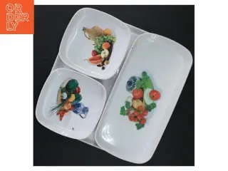 Serveringsbakker med motiver (str. 24 x 24 cm)