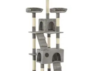 Kradsetræ til katte med sisal-kradsestolper 170 cm grå