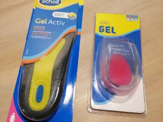 Scholl såler og stødabsorberende gel hæl NYE i pk.