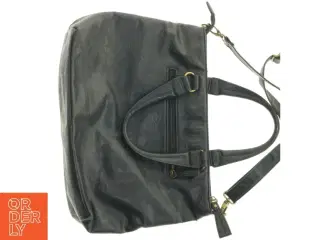 Stor sort skuldertaske fra The Monte (str. 43x29 cm)