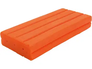 Softy Modellervoks, orange, 500g/ 1 pk.
