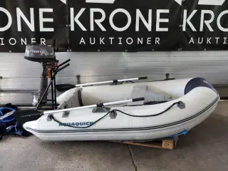 Aqua Quick gummibåd type DI-260 m/påhængsmotor