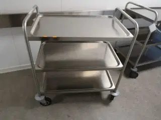 Rustfri stål opbevaringsvogn