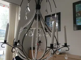 Loftslampe til el og levende lys