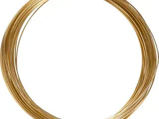 Bonzaitråd, rund, tykkelse 1 mm, guld, 16m/ 1 rl.