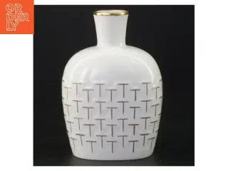 Porcelænsvase fra Kjøbenshavn Porcellains Maleri (str. 15 x 11 x 7 cm)