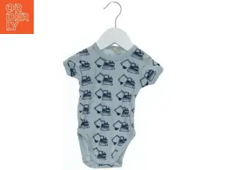 Baby bodystocking med skovlmaskine print fra Little One (str. 68)