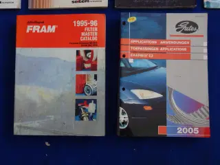 Reservedelskataloger Fram filter,Gates kilerem,tan