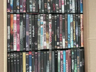 4 Kasser med min. 150 dvd film i hver