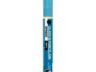 Lyseblå Glas- og Porcelænstusch 2-4 mm - 1 stk.