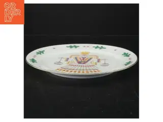 Tallerken med dekoration fra H&G (str. Ø 25 cm)