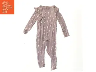 Natdragt med glimmerprikker og flæser til børn (str. 80)