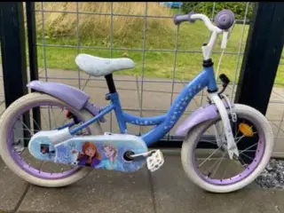 Børne cykel med Elsa og Anna look 