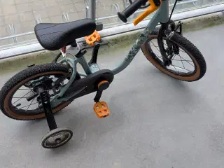Kid's bike 14" 4-6 years, DISCOVER 100 green