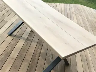 Plankebord egetræ - hvidolieret