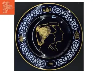 Royal Commemorative Plate fra B&G Copenhagen Porcelain (str. Ø 27 cm)