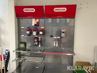 Display/udstilling reol 2 fag