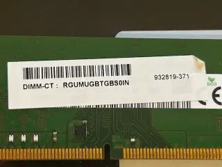 8 GB RAM DDR4, 2666 MHZ, 288-pin, DIMM