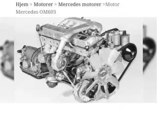 Mercedes OM603 turbo KØBES