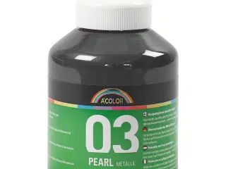 Akrylmaling Metallic, metallic, sort, 500ml/ 1 fl.