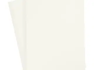 Karton, A4, ark 210x297 mm, 180 g, råhvid, 20ark/ 1 pk.