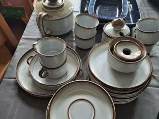 Retro Søholm keramik- testel til 6 personer 