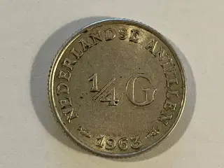 1/4 G Netherlands Antilles 1963
