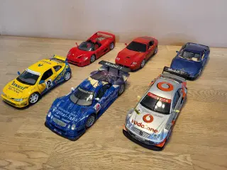 modelbiler 6 stk. 1/18