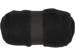 Kartet Uld - Sort, 100g til Nålefiltning