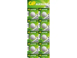 GP knapcelle 1,5V, LR44/A76, 10-pak