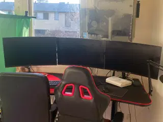 Gamer computer med bord sælges 