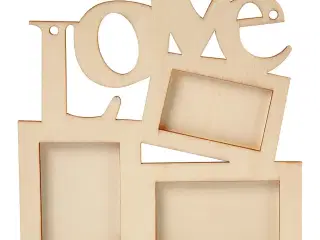 Sæt af 10 elegante trærammer 19,7x16 cm