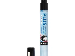 Plus Color Tusch, L: 14,5 cm, streg 1-2 mm, himmelblå, 5,5 ml, 1 stk.