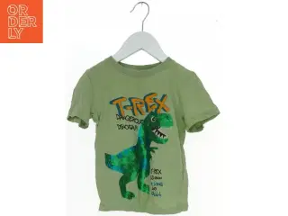 Grøn T-shirt med dinosaur print fra H&M (str. 98)