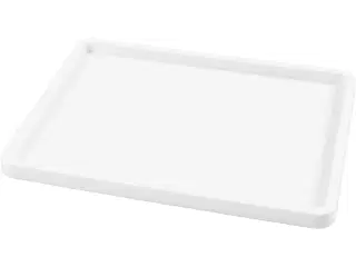 Malerbakke, D: 1,5 cm, str. 25x34 cm, hvid, 1 stk.