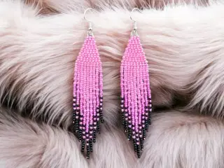 Grønlandske øreringe, håndlavede 