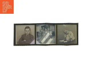 Metalramme til tre billeder (str. 21,5x7,5 cm)