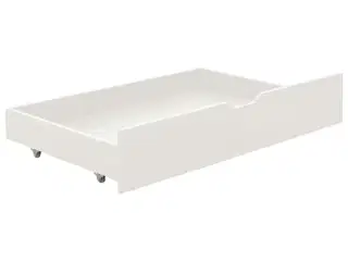Sengestel med 2 skuffer 90x200 cm massivt fyrretræ hvid