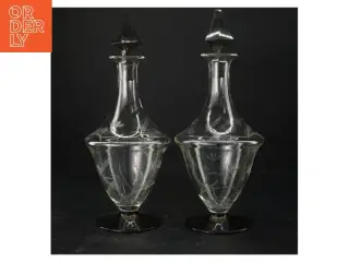 Glaskaraffelsæt med prop (str. 24 cm. 2 styk)
