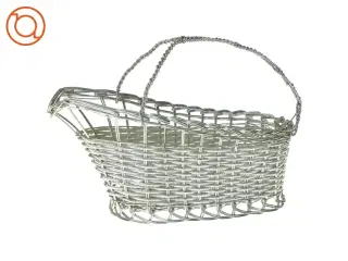 Fil de fer Metal flet kurv Vinholder Kurv (str. 26 x 10 x 18 cm)
