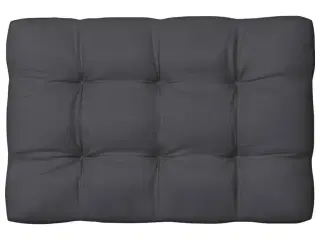 Pallehynde 120x80x12 cm stof antracitgrå