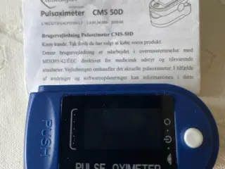 Pulsoximeter CMS50D (kan måle dit blods iltmætning