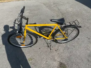 Gul herre cykel med 12 gear 26 tommer