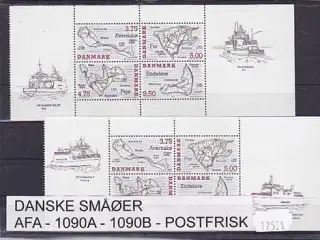 Danske Småøer AFA 1090A -1090B Postfrisk