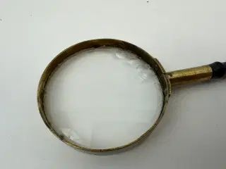 Vintage forstørrelsesglas / lup i messing