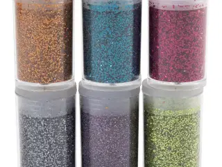Bio-glimmer, ass. farver, 6x7ml/ 1 pk.