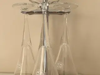 Ålborg akvavit snapseglas holder inkl glas 